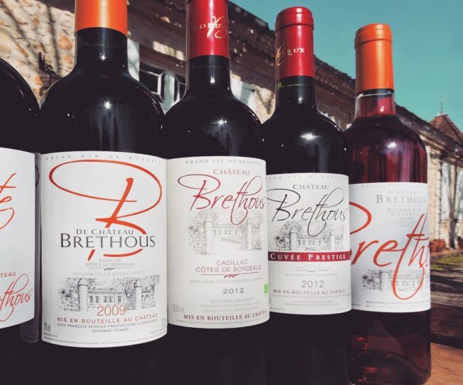 Gamme de bouteilles de brethous