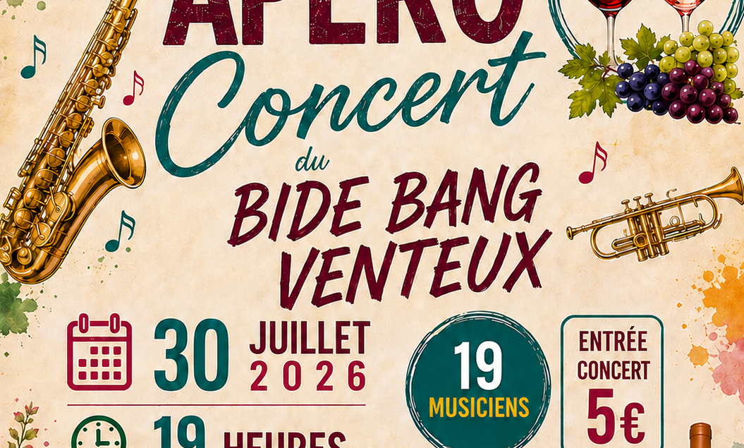 Affiche apéro concert