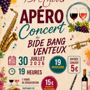 Affiche apéro concert