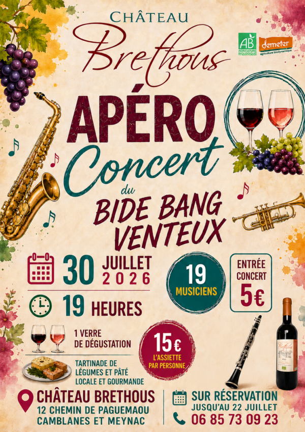 Affiche apéro concert